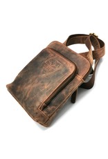 Hunters Leather bags - Hunters shoulder bag buffalo leather small