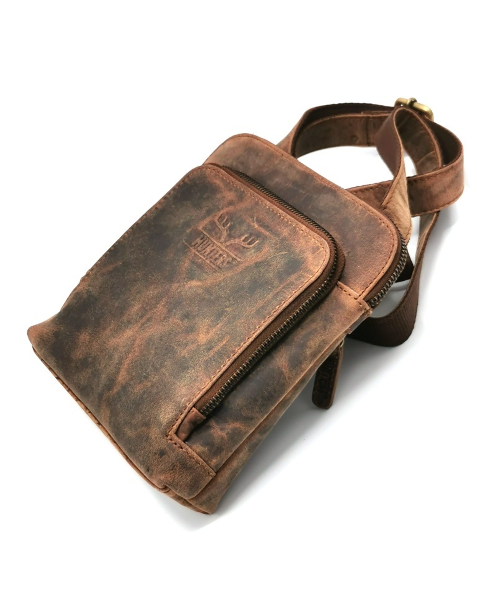 Hunters Leather bags - Hunters shoulder bag buffalo leather small