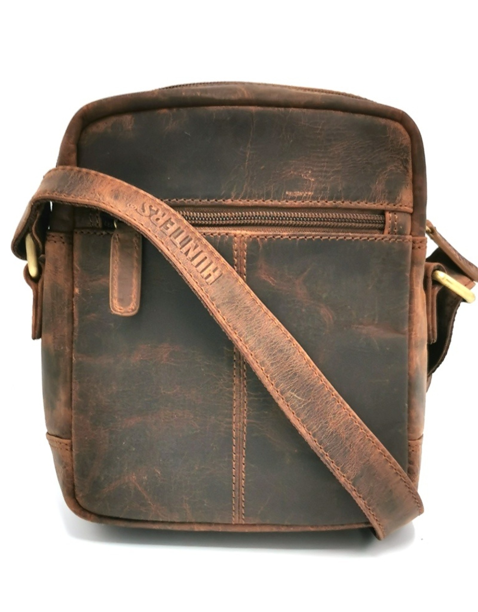 Hunters Leren tassen - Hunters Schoudertas-crossbody klein
