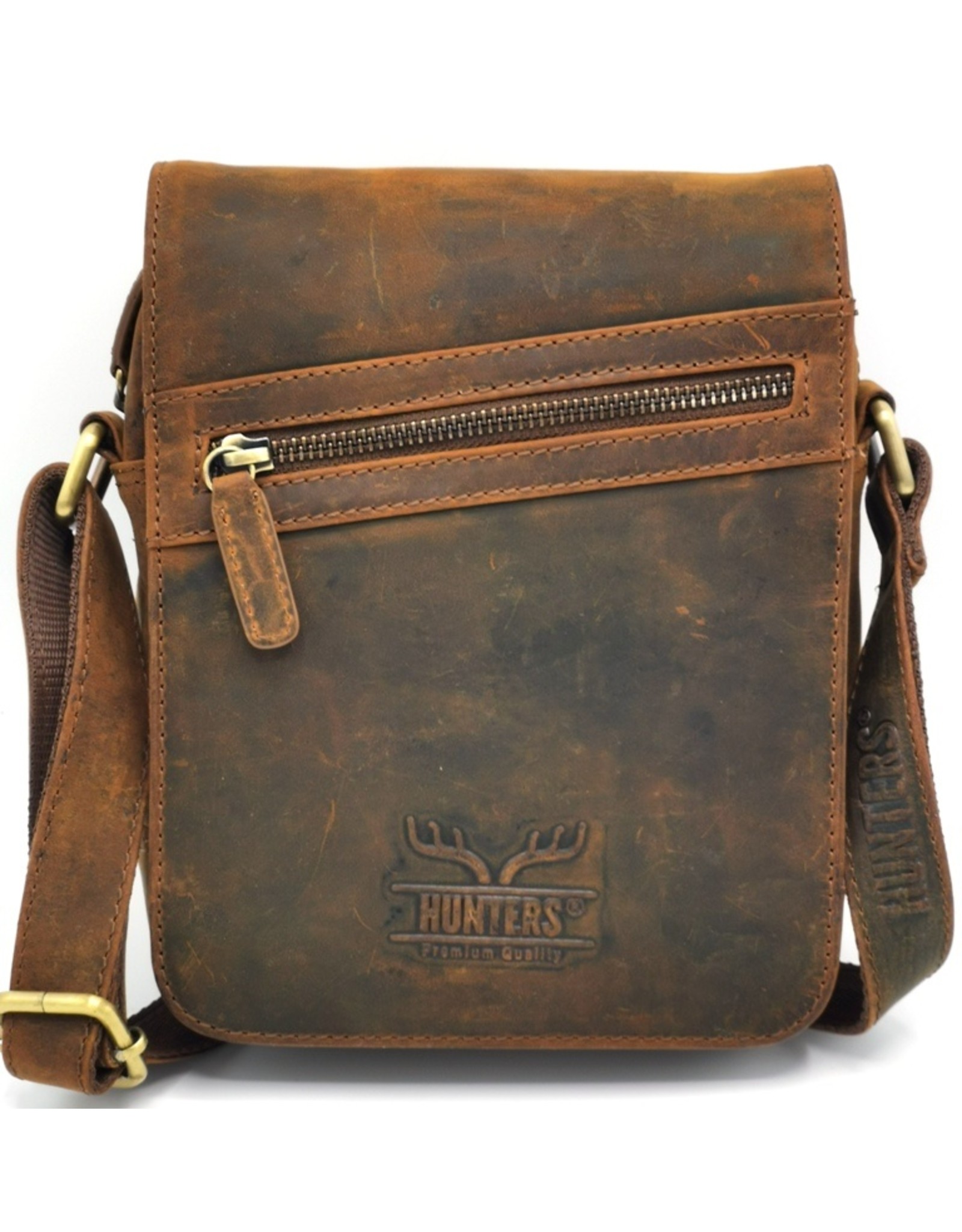 Hunters Leather bags - Hunters shoulder bag with cover small