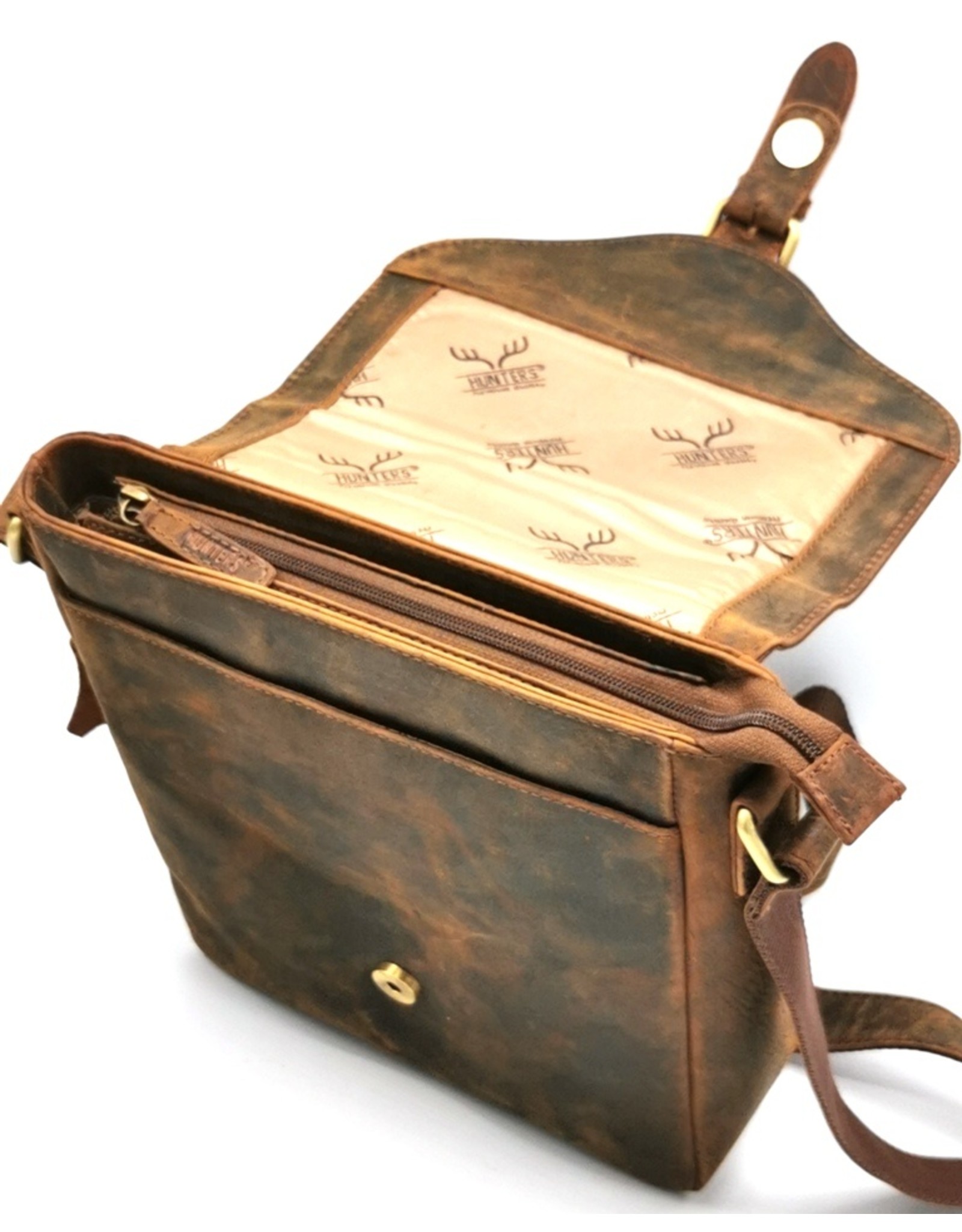 Hunters Leather bags - Hunters Hunting bag with cover Buffalo leather