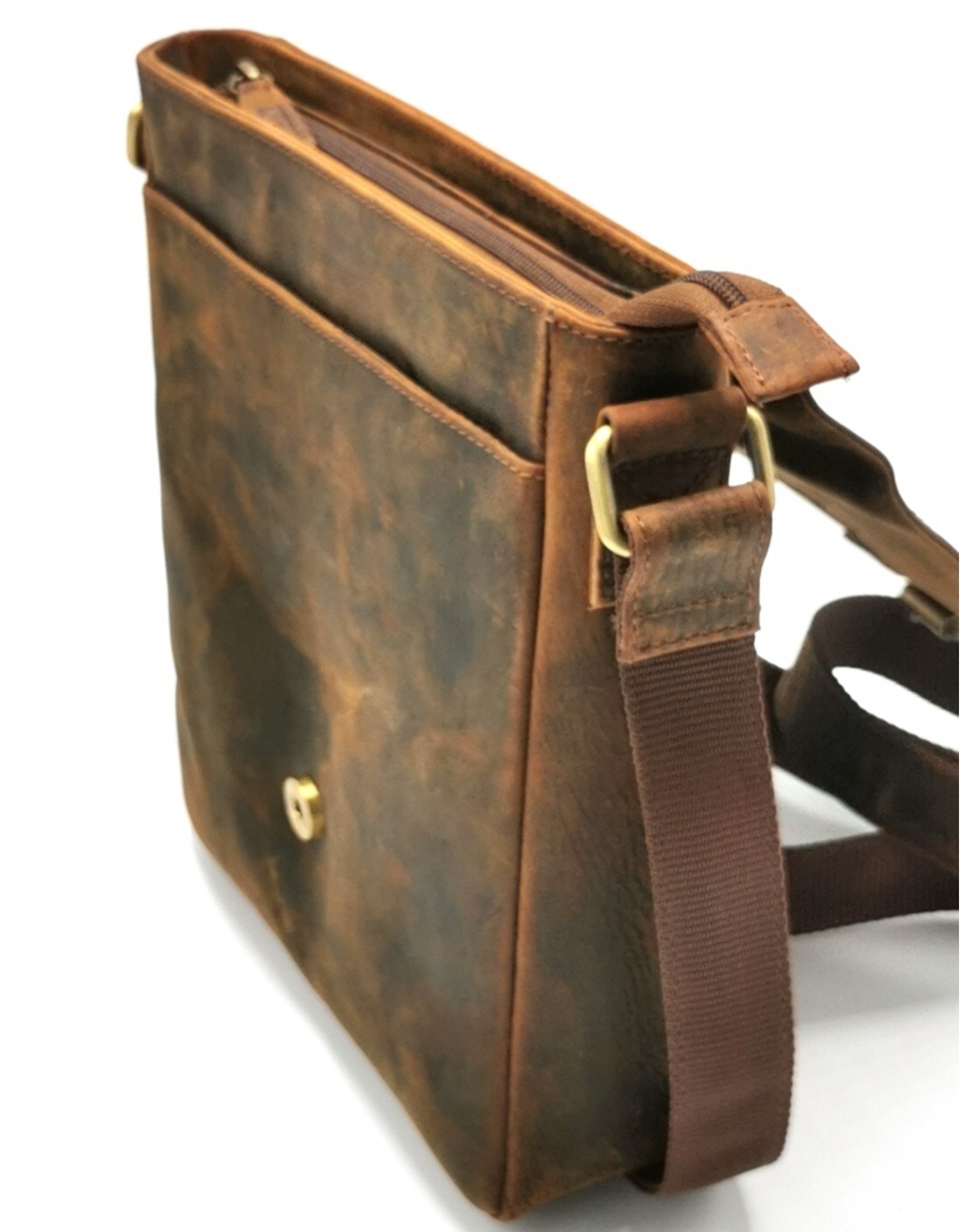 Hunters Leather bags - Hunters Hunting bag with cover Buffalo leather