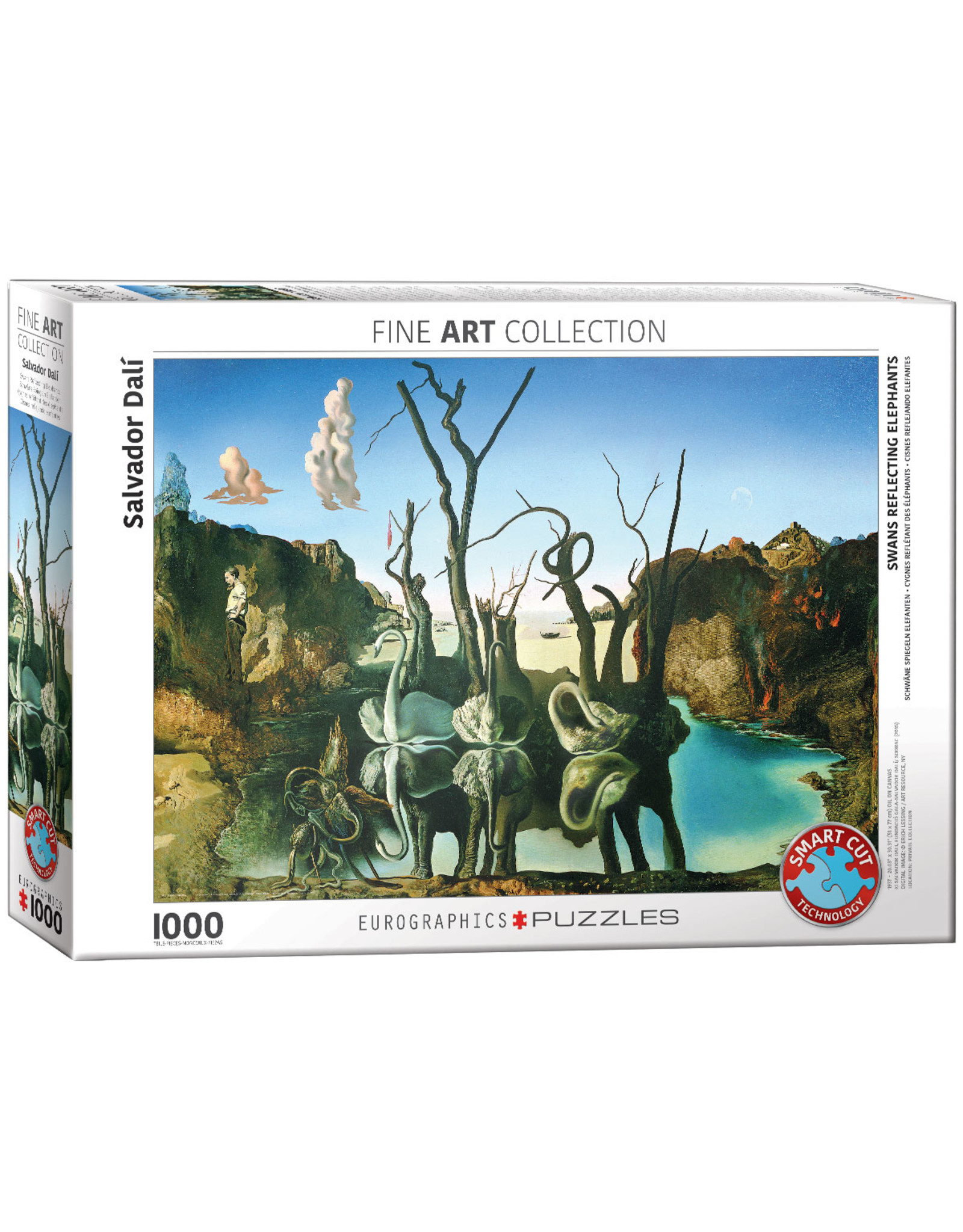 Eurographics Puzzle Salvador Dali Swans reflecting Elephants 1000 pcs