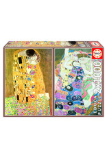 Educa Puzzle Gustav Klimt The Kiss and The Virgin 2x 1000 pcs