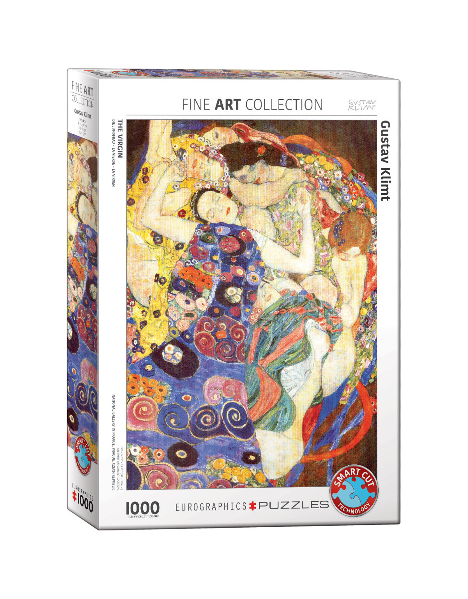 Eurographics Puzzel Gustav Klimt De Maagd 1000 stukjes