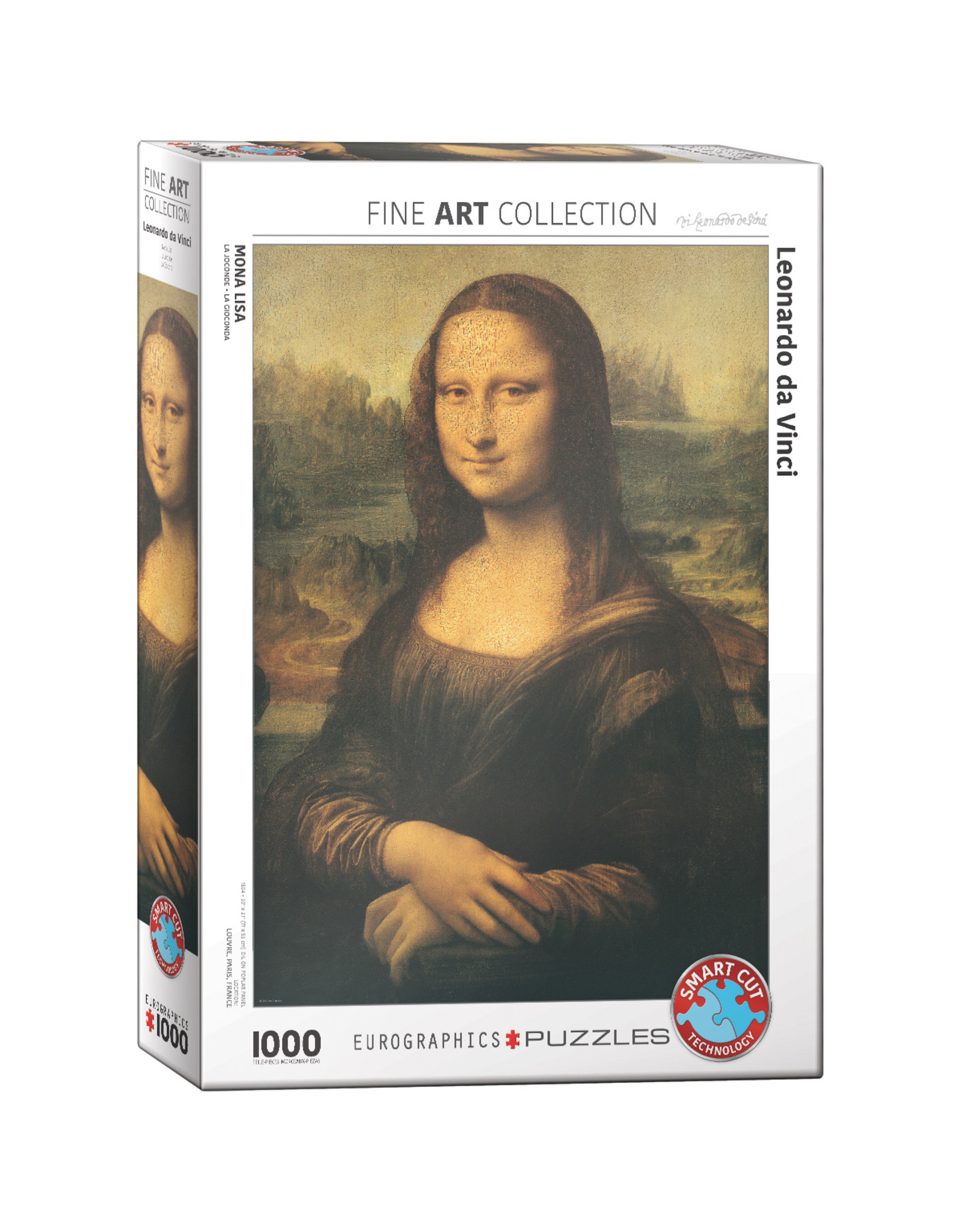 Eurographics Puzzle Leonardo da Vinci Mona Lisa 1000 pcs