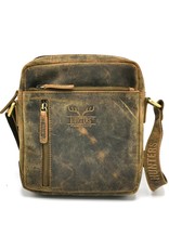 Hunters Leren tassen - Hunters Schoudertas-crossbody Buffelleer