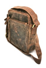 Hunters Leren tassen - Hunters Schoudertas-crossbody Buffelleer