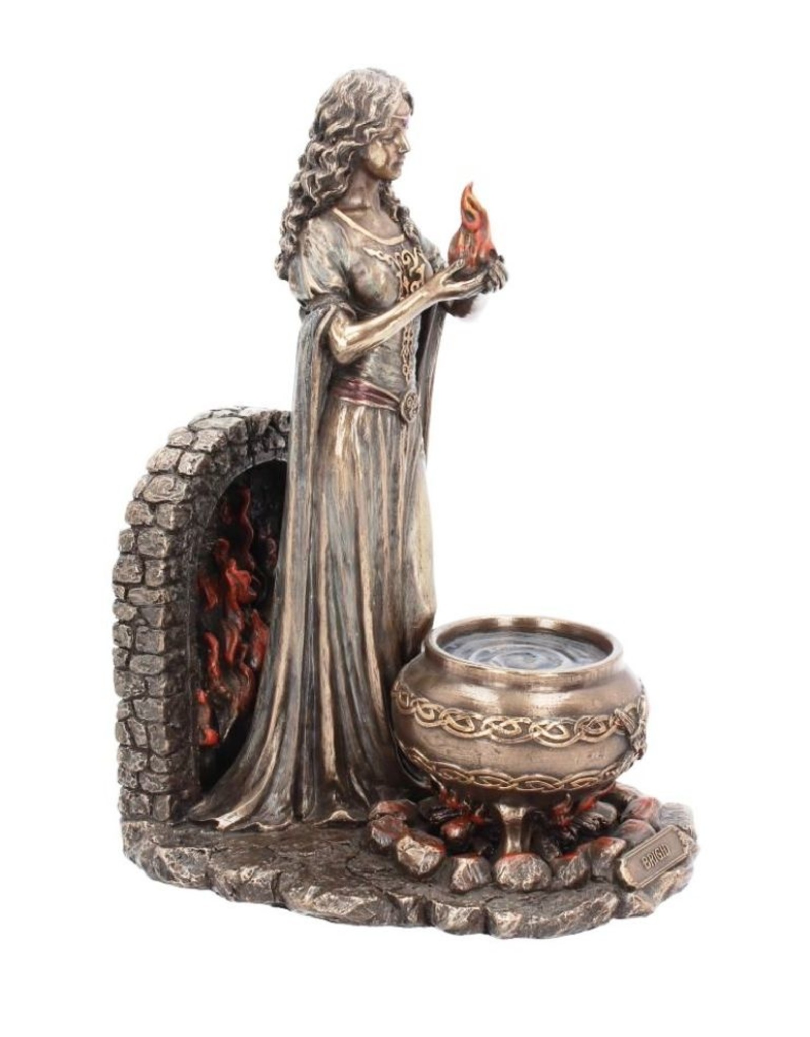 Willow Hall Giftware & Lifestyle - Brigid Irish Goddess Bronzed Figurine