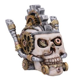 NemesisNow Metal Head Skull-box