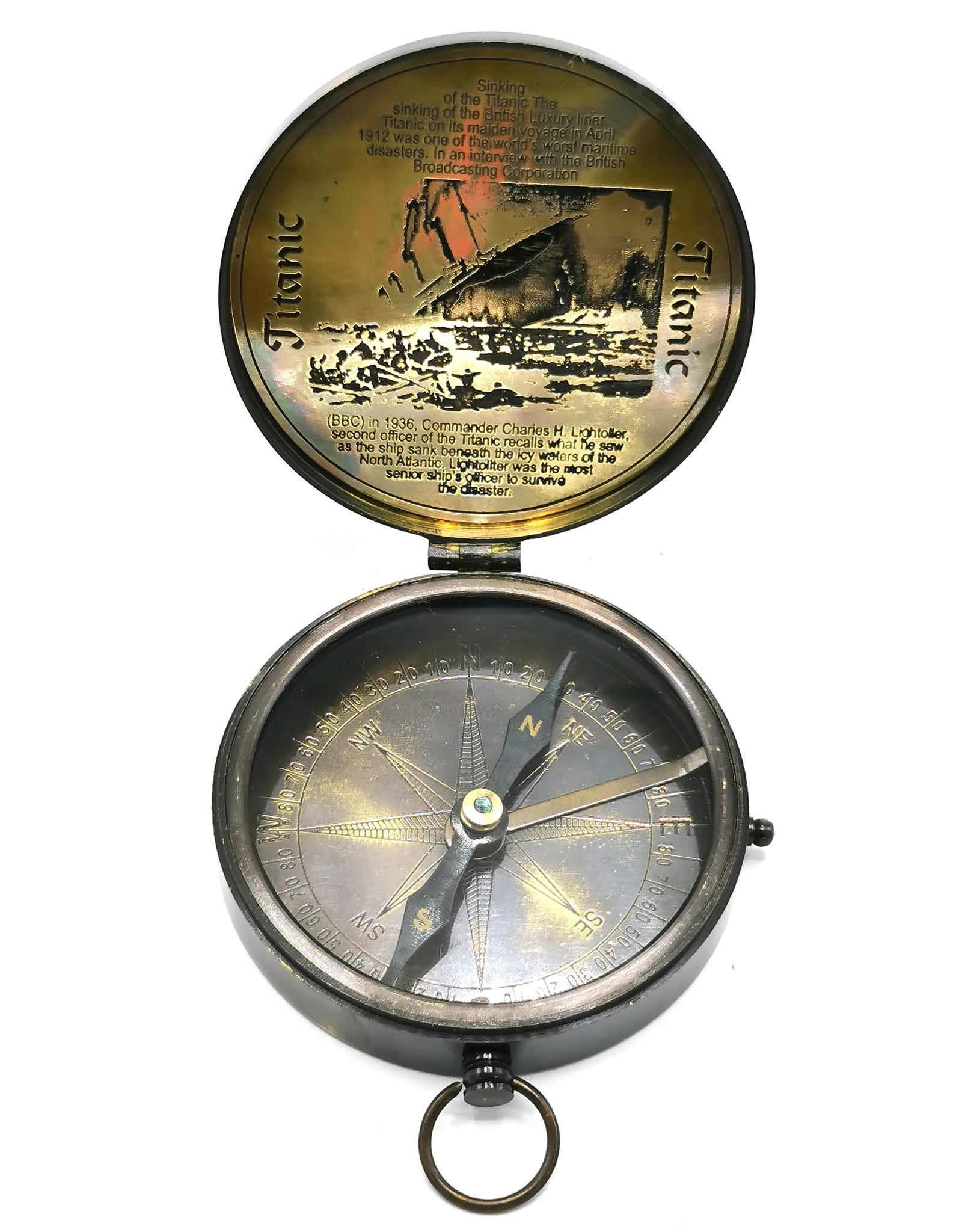 Trukado Miscellaneous - Vintage Compass with lid Titanic