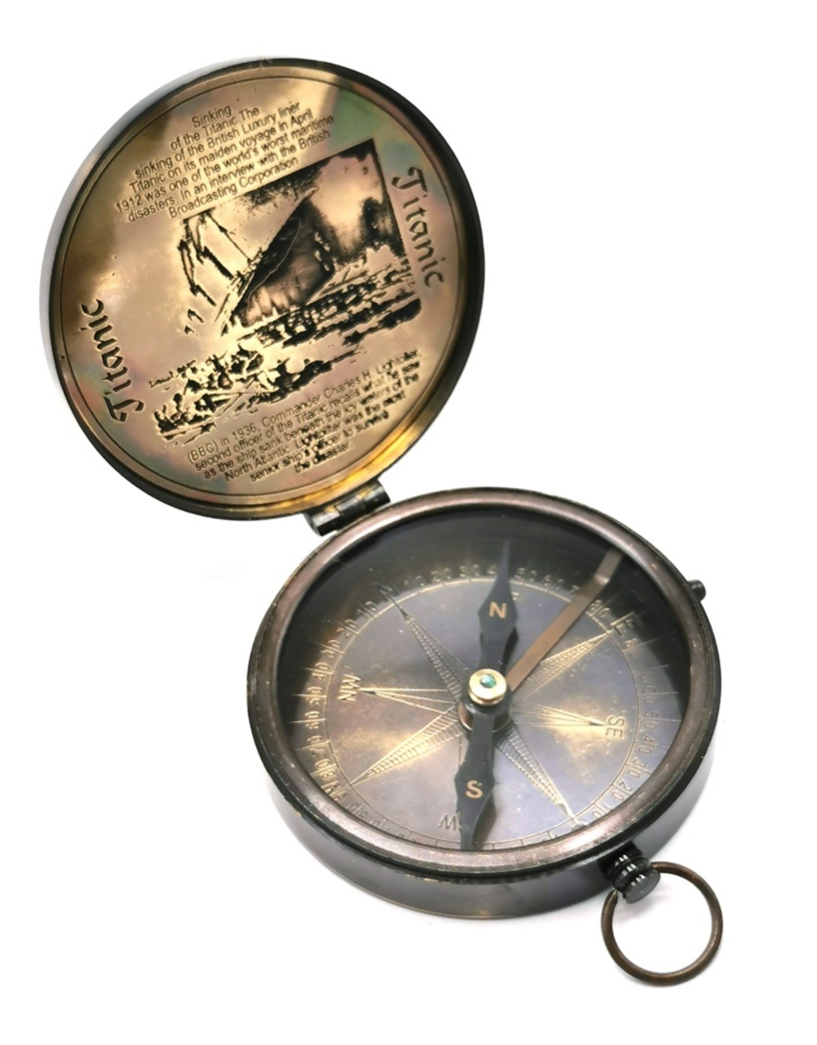 Trukado Miscellaneous - Vintage Compass with lid Titanic