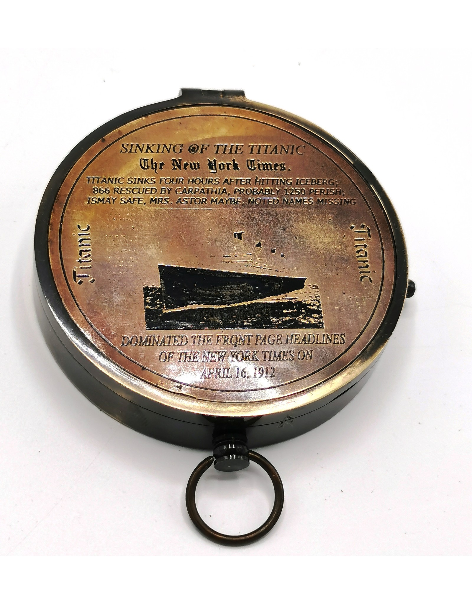 Trukado Miscellaneous - Vintage Compass with lid Titanic