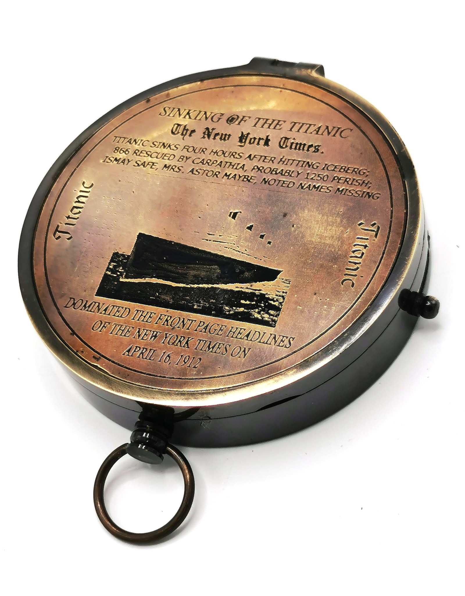 Trukado Miscellaneous - Vintage Compass with lid Titanic