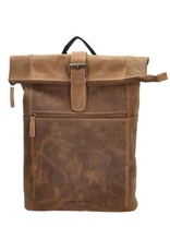 Old West Leren rugzakken Leren shoppers -  Rolltop rugzak Hide & stitches Idaho 15,6 inch (38 cm)