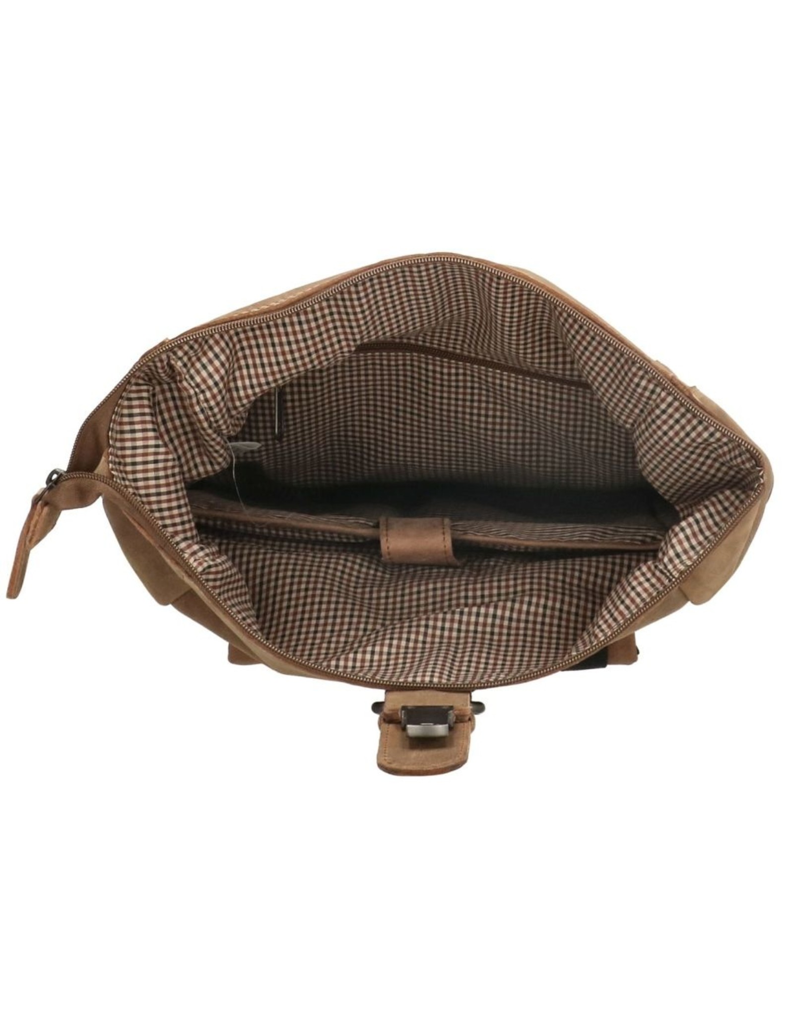 Old West Leren rugzakken Leren shoppers -  Rolltop rugzak Hide & stitches Idaho 15,6 inch (38 cm)