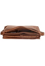 Old West Leren werktassen en Leren laptoptassen - Leren Longview Laptoptas Old West 15,6 inch (38 cm)