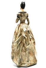 Baroque Collection Giftware & Lifestyle - Victorian Lady with fan vintage look statue 41cm