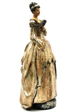 Baroque Collection Giftware & Lifestyle - Victorian Lady with fan vintage look statue 41cm