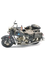 Trukado Miscellaneous - Vintage motorbike with sidecar scale model