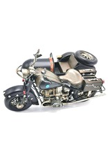 Trukado Miscellaneous - Vintage motorbike with sidecar scale model