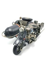 Trukado Miscellaneous - Vintage motorbike with sidecar scale model