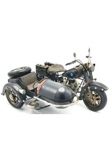 Trukado Miscellaneous - Vintage motorbike with sidecar scale model