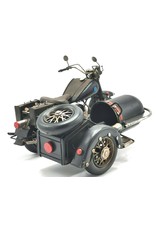 Trukado Miscellaneous - Vintage motorbike with sidecar scale model