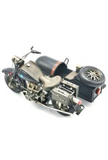 Trukado Miscellaneous - Vintage motorbike with sidecar scale model