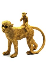 Trukado Giftware & Lifestyle - Golden Monkey with Baby on Back figurine 31cm