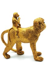 Trukado Giftware & Lifestyle - Golden Monkey with Baby on Back figurine 31cm