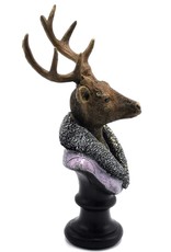 C&E Giftware & Lifestyle - Deer Bust dressed as Lady 21cm