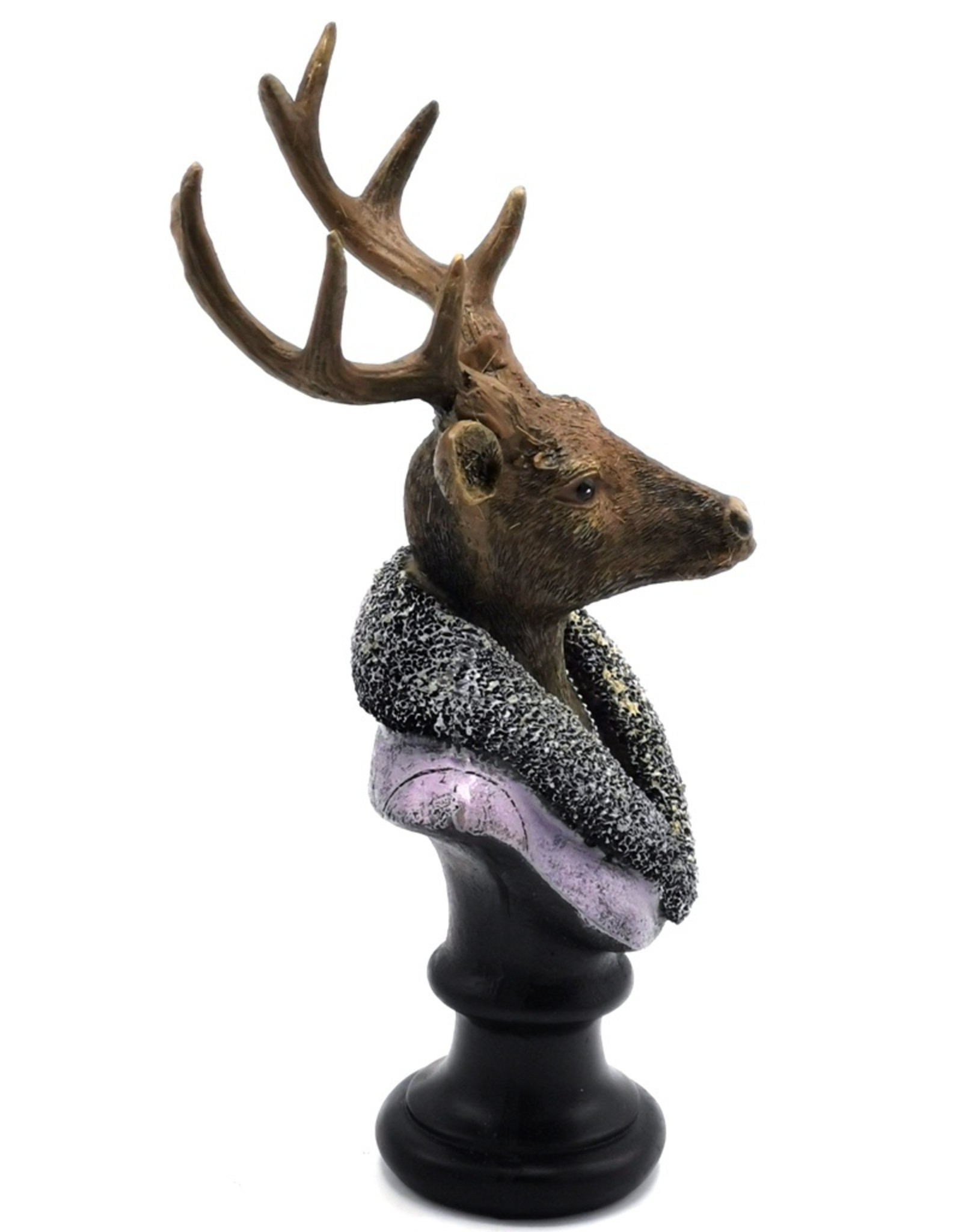 C&E Giftware & Lifestyle - Deer Bust dressed as Lady 21cm