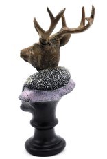 C&E Giftware & Lifestyle - Deer Bust dressed as Lady 21cm