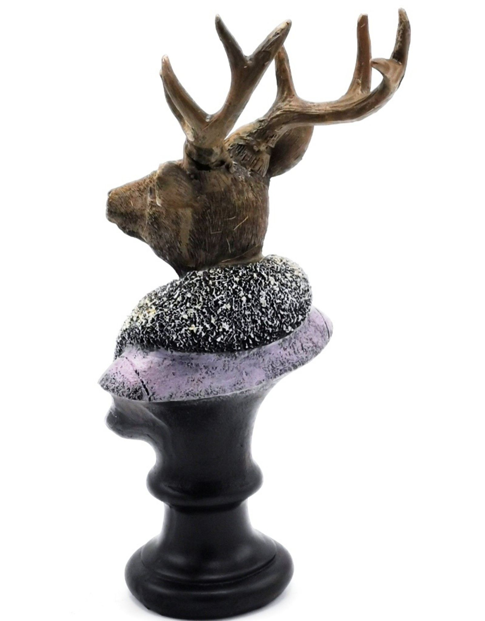 C&E Giftware & Lifestyle - Deer Bust dressed as Lady 21cm