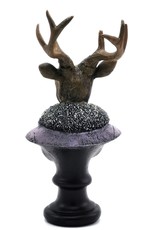 C&E Giftware & Lifestyle - Deer Bust dressed as Lady 21cm