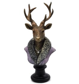 C&E Deer Bust dressed as Lady 21cm