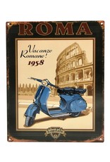 Trukado Miscellaneous - Vakantie in Rome metalen vintage bord