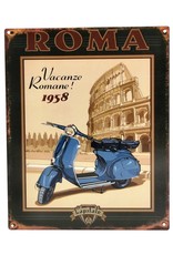 Trukado Miscellaneous - Vakantie in Rome metalen vintage bord