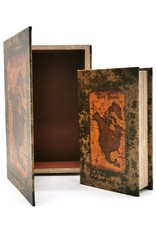 Trukado Miscellaneous - Storage book Antique look Atlas North America - set of 2