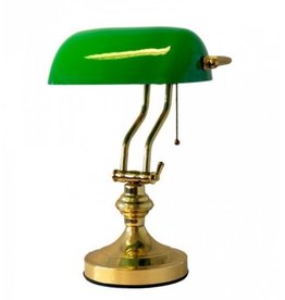 Trukado Notary lamp with glass shade (brass polished)