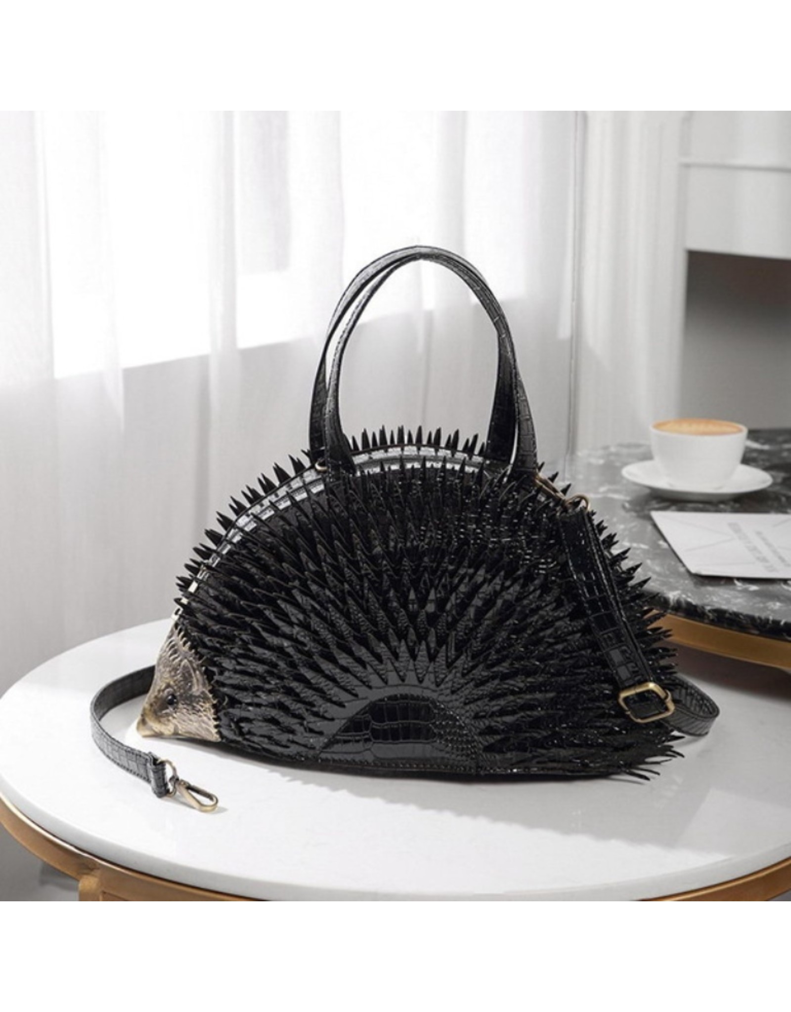 Magic Bags Fantasy bags and wallets - Hedgehog handbag (black)