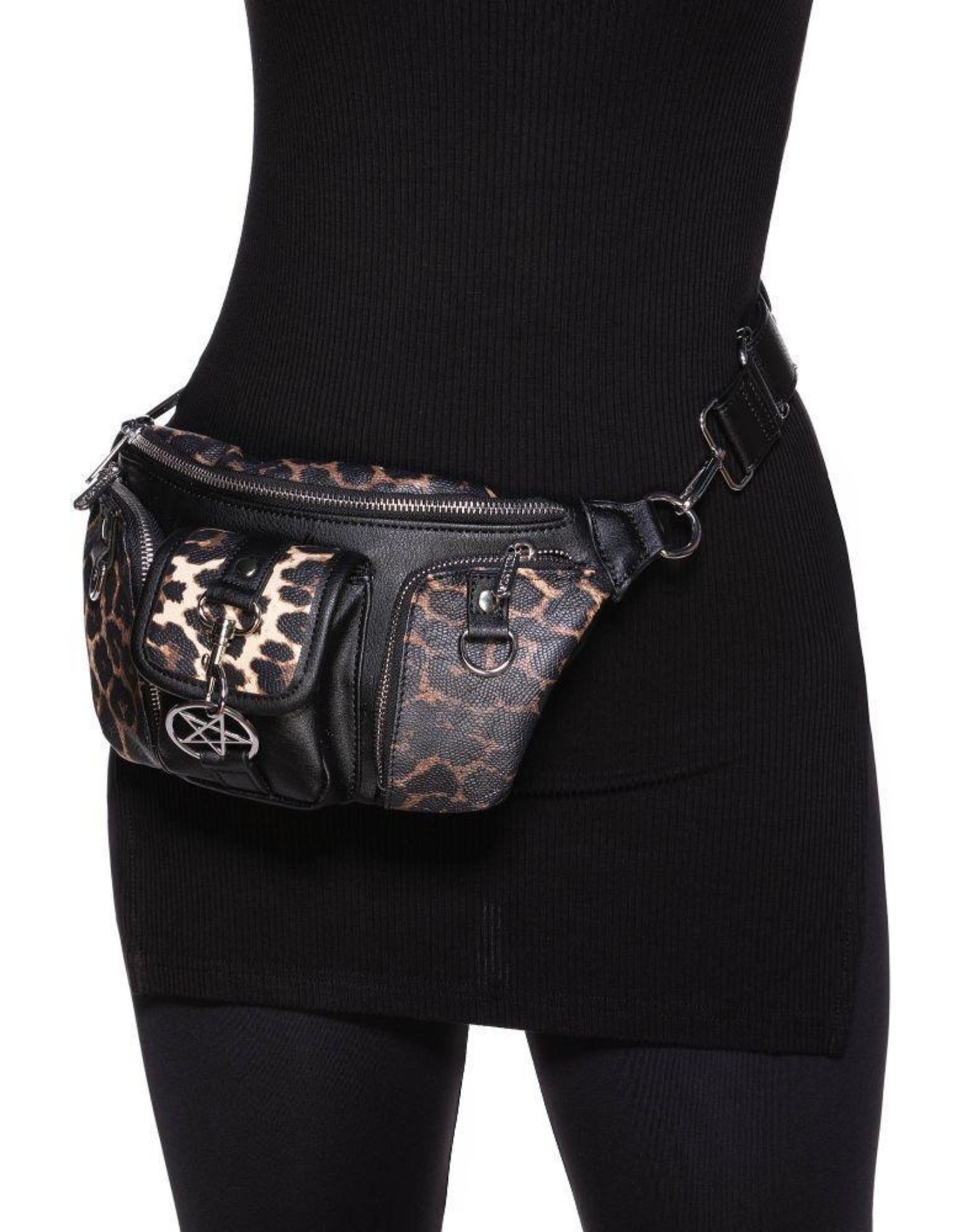 Killstar Gothic Steampunk - Demi Meower Fanny Pack - buiktas Killstar luipaard