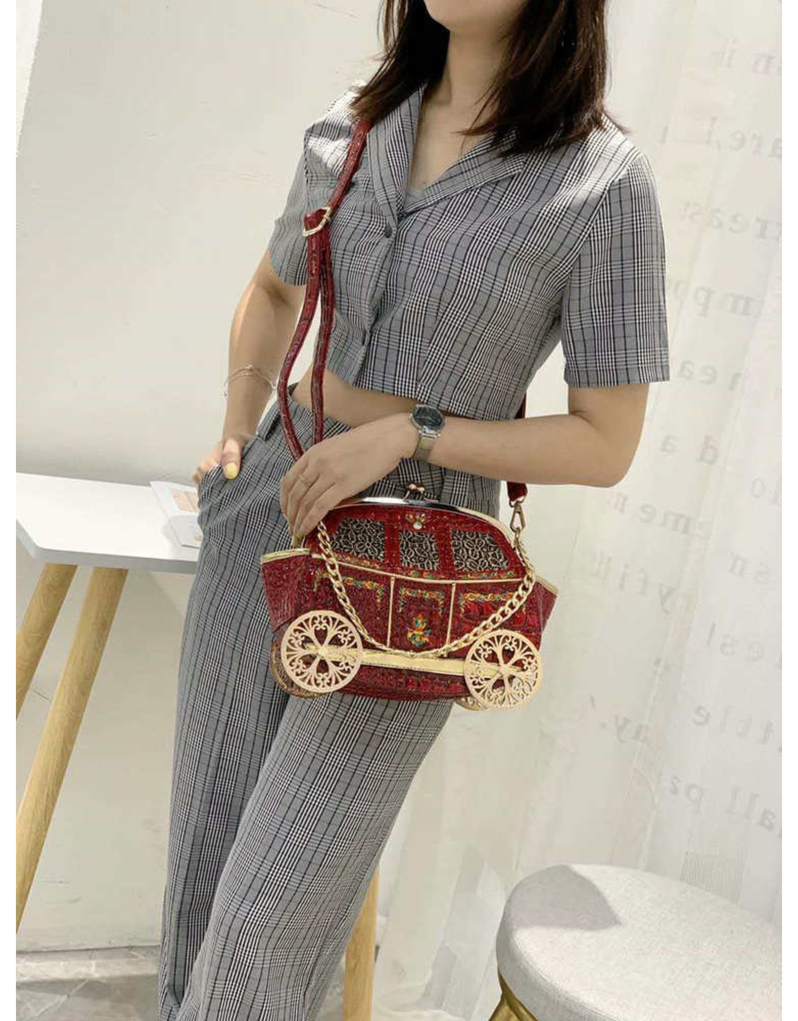 Trukado Fantasy tassen en portemonnees - Koets Handtas rood