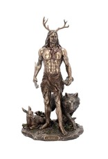 Veronese Design Giftware & Lifestyle - Herne en dieren Folklore Gebronsd beeld 30cm