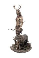 Veronese Design Giftware & Lifestyle - Herne and Animals Folklore Bronzed Figurine 30cm