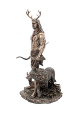 Veronese Design Giftware & Lifestyle - Herne en dieren Folklore Gebronsd beeld 30cm