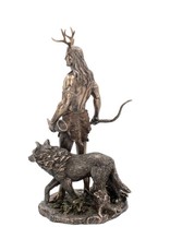 Veronese Design Giftware & Lifestyle - Herne and Animals Folklore Bronzed Figurine 30cm