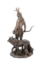 Veronese Design Giftware & Lifestyle - Herne en dieren Folklore Gebronsd beeld 30cm