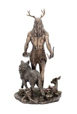 Veronese Design Giftware & Lifestyle - Herne and Animals Folklore Bronzed Figurine 30cm